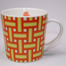 Starbucks Orange Yellow Retro Webbed Lawn Chair Coffee Mug Tea Cup 16 Oz... - £9.62 GBP