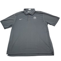 Nike Shirt Mens 2XL XXL Gray Polo Golf Stretch Lightweight Hike Camp Per... - £18.18 GBP
