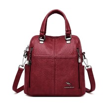 Hot Leather Handbags Women Bags Designer Multifunction Shoulder Bags For Women 2 - £44.14 GBP