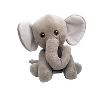 Plush Elephant Stuffed Animal Toy 2018 Scholastic Gray Sitting Baby Embroidered - £10.78 GBP