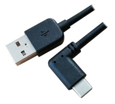 1.5Ft Usb Type-C 90 Degree Male To Type-A Male Cables 480Mbps Black - £11.85 GBP