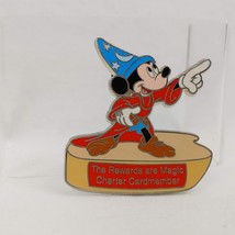 Disney LE VISA Rewards Charter Cardmember Sorcerer Mickey Pin 23638 - £7.00 GBP