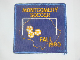 MONTGOMERY SOCCER FALL 1980 - Soccer Patch - $8.00