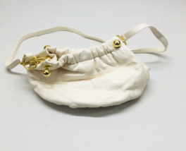 CYNTHIA ROWLEY Ivory Vinyl Magnetic Closure Purse Shoulder Hand Bag - $14.54