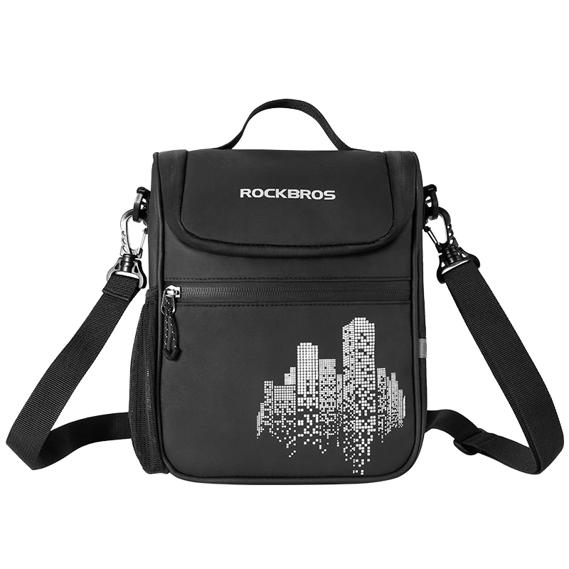 ROCKBROS Bicycle Front Bag 2 In 1 Portable Shoulder Pack BMX Electric Scooter He - £262.12 GBP