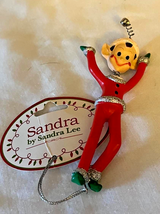 Sandra By Sandra Lee Bobble Head Elf Christmas Ornament #2 - £16.70 GBP