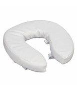 Vinyl Cushion Toilet Seat, 2&quot; Riser, White - $19.60