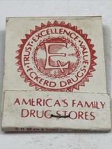 Vintage Matchbook Cover. Eckerd Drugs  America’s Family Drug Store  gmg Unstruck - £9.73 GBP