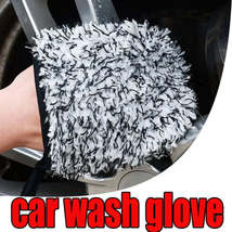 Two-sided Microfiber Car Wheel Cleaning Glove Soft Washing Detailing Pocket Mitt - £9.73 GBP+