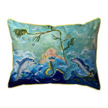 Betsy Drake Queen of the Sea Extra Large Zippered Indoor Outdoor Pillow 20x24 - £48.65 GBP