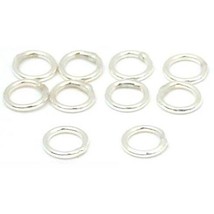Round Closed Jump Rings Sterling Silver 22 Gauge 4mm 10Pcs - £6.07 GBP
