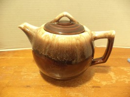 Vintage McCoy Brown Drip Glaze Pottery Tea Pot With Lid Made In USA - £35.45 GBP