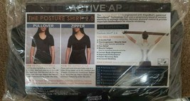 Womens AlignMed Posture Correcting Shirt 2.0 Neuroband Black Medium M - £37.49 GBP
