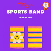 [WIGGLE WIGGLE] sports wristband Sweatbands Smile We Love Korean brand - £27.33 GBP