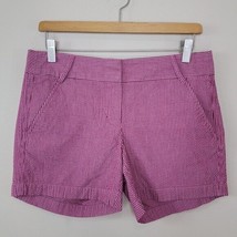 J. Crew Factory | Pink Brown Seersucker Stripe Chino Shorts 5&quot; Inseam, s... - $19.34