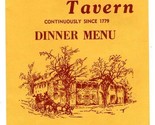Talbott Tavern Menu Bardstown Kentucky 1779 Oldest Western Stagecoach Stop - $54.41