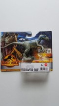 Mattel Jurassic World Dominion Ferocious Pack Velociraptor Blue Dinosaur Toy NIB - £17.87 GBP