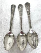 2 1933 Chicago Century of Progress World&#39;s Fair Spoons All Different - $549.09 MXN