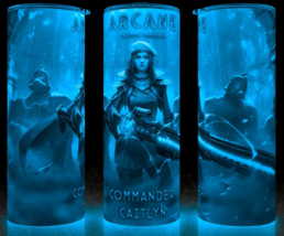 Glow in the Dark Caitlyn Arcane League of Anime Legends Gamer Cup Mug Tu... - £18.24 GBP