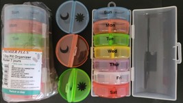 Pill Organizer 7 Day Twice-A-Day AM/PM Weekly Larger Pills - £2.76 GBP