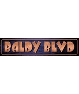 Baldy Blvd Metal Novelty Street Sign - £26.33 GBP