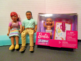 African Hispanic Doll Family Mom Dad Baby Mattel FP Loving Family Caring Corners - £17.52 GBP