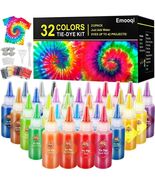 TIE DYE Kit  32 Colors  All-in-1 Tie Dye Set ~NIB Useful Tips ~ Safe &amp; O... - $23.71