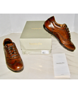 PANTOFOLA d’ORO MEN’S LACE-UP GOLF SHOES-WINGTIP DETAILS-BROWN LEATHER-S... - €127,67 EUR