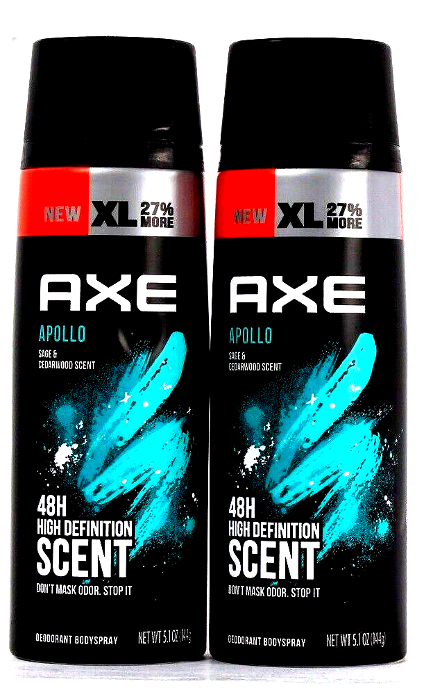 Primary image for 2 Count Axe 5.1 Oz Apollo 48 Hr High Definition Scent Deodorant Body Spray