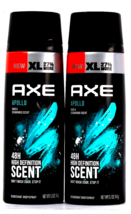 2 Count Axe 5.1 Oz Apollo 48 Hr High Definition Scent Deodorant Body Spray - £25.16 GBP