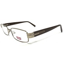 Levi&#39;s LS541A-2 Eyeglasses Frames Brown Gold Rectangular Full Rim 52-17-135 - £14.54 GBP
