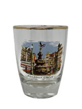 Vintage Piccadilly Circus London England Europe Shot Glass Souvenir - $8.90