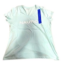 Nautica Womens Logo Tee,Turquoise,Medium - £23.74 GBP