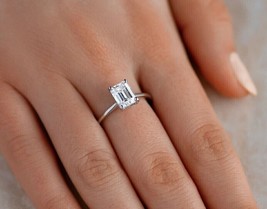 2.20Ct Radiant Cut Lab-Created Diamond Engagement Ring 14k White Gold Pl... - $89.17