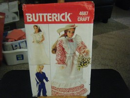 Butterick 4687 Barbie Fashion Doll Wardrobe Pattern - $11.01