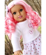 Custom OOAK American Girl Doll VALENTINA Artist Repaint Wig Swap Pink Re... - £234.66 GBP