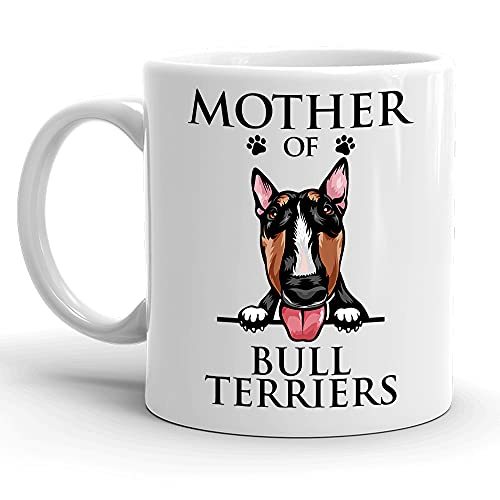 Primary image for Mother Of Bull Terriers Mug, American Dog Mom, Paw Pet Lover, Gift For Women, Mo