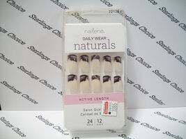 Nailene Daily Wear Naturals Nails #22126 Active Length Pink and Black La... - $6.87