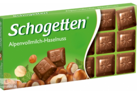 Schogetten Edel-Alpenvollmilch-Haselnuss 100g - $3.38