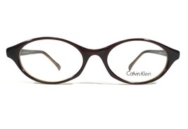 Calvin Klein 634 042 Eyeglasses Frames Brown Round Full Rim 48-18-140 - £43.82 GBP