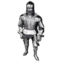NauticalMart Gothic Medieval Suit Of Armour One Size Fit All Silver - £790.16 GBP