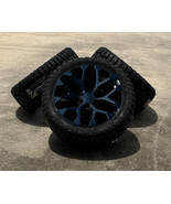 Black Snowflake 22&quot; Wheels Blackhawk 33x12.50 R/T Tires Chevy Tahoe Silv... - $2,742.83 CAD