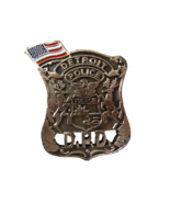 Miniature Detroit Police Department D.P.D. American Flag Lapel Hat Pin B... - £10.15 GBP