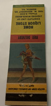 Matchbook Cover Matchcover Girlie Girly Pinup Home Liquor Store Berwyn IL - $2.85