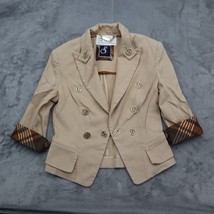 Scofield British Heritage Blazer Womens Brown Quarter Sleeve Peak Lapel Jacket - £39.13 GBP