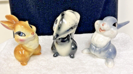 40&#39;s 3 Pc Disney American Pottery LA Thumper Flower Miss Bunny In Great Shape - £73.95 GBP