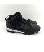 Rawlings Men&#39;s Edge Football Shoes Sz 10.5  Black White Sports  - £9.71 GBP