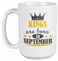 Make Your Mark Design Kings Born in September Coffee &amp; Tea Mug for Birthdays and - £19.94 GBP
