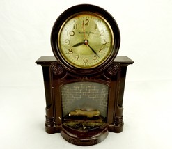 MasterCrafters Clock, Model 272 &quot;Fireplace&quot;, No Cord, Untested, Parts Only, #C-6 - £30.93 GBP