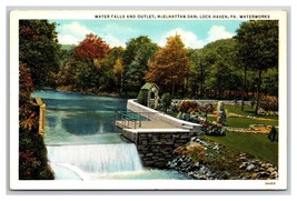 McElhattan Dam Waterworks Lock Haven Pennsylvania PA UNP WB Postcard N24 - £4.55 GBP